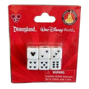 Disneyland Disney World Mice Dice NWT